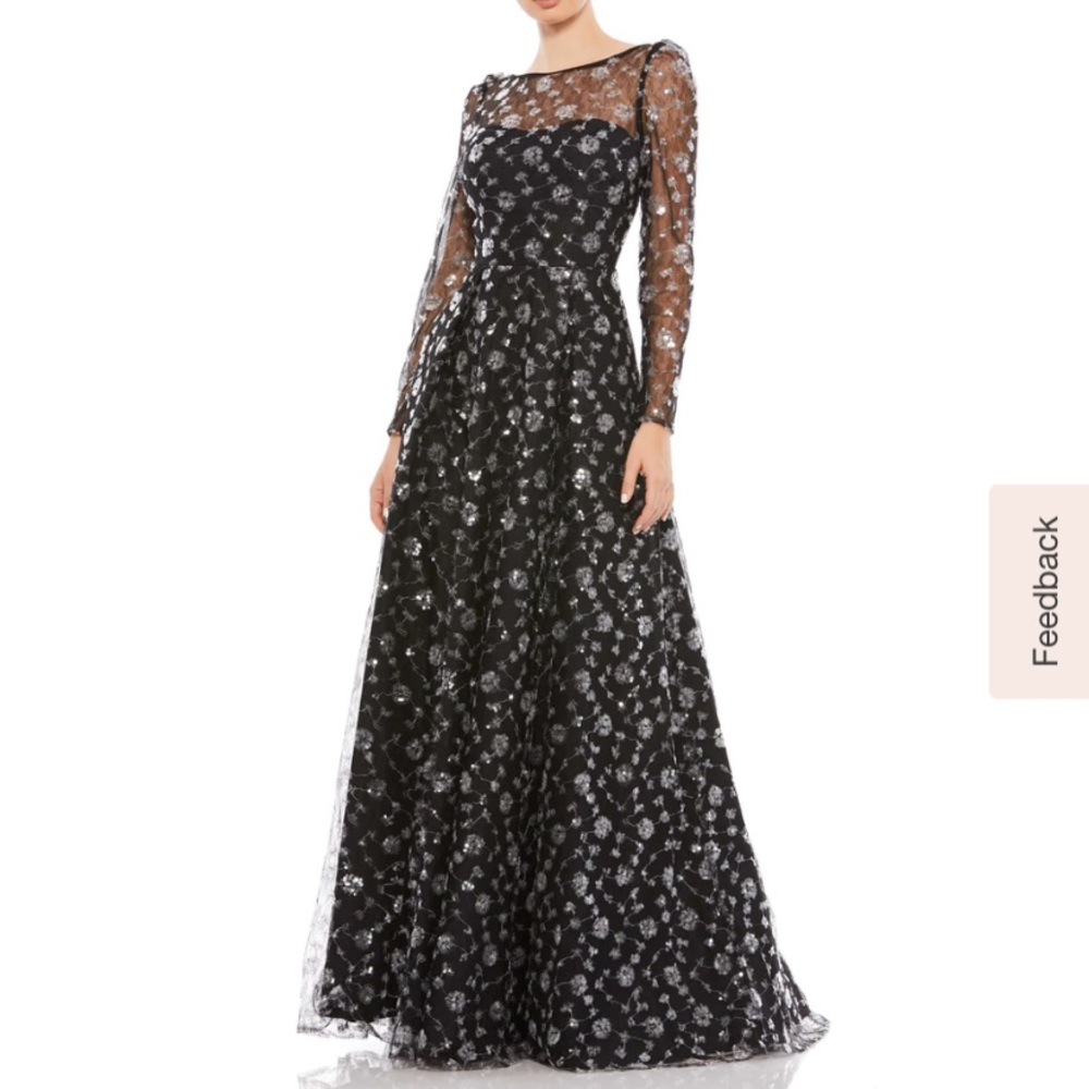 NWOT Mac Duggal sequin ball gown - Picture 1 of 14